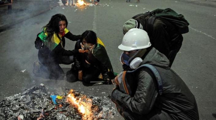 Protestas en Bolivia