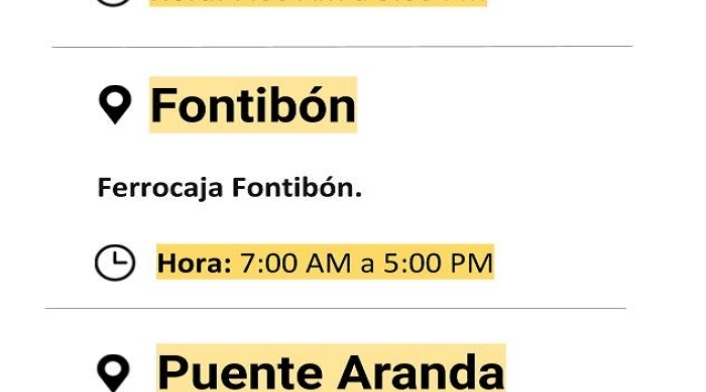 Cortes de luz en Bogotá 10 de noviembre.