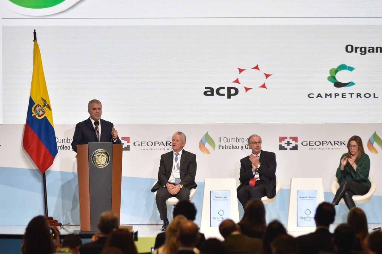 Presidente Iván Duque en clausura de cumbre del Petróleo y Gas