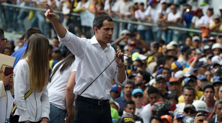 Juan Guaidó en protestas en Venezuela Juan Guaidó en protestas en Venezuela