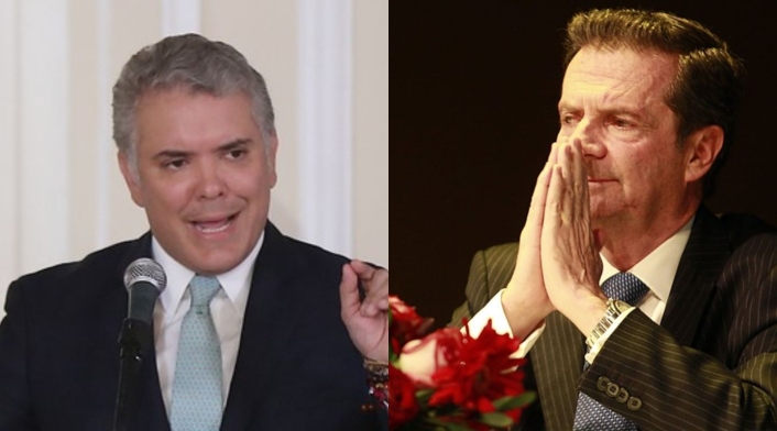 El presidente Iván Duque y el exministro Fernando Londoño. El presidente Iván Duque y el exministro Fernando Londoño.