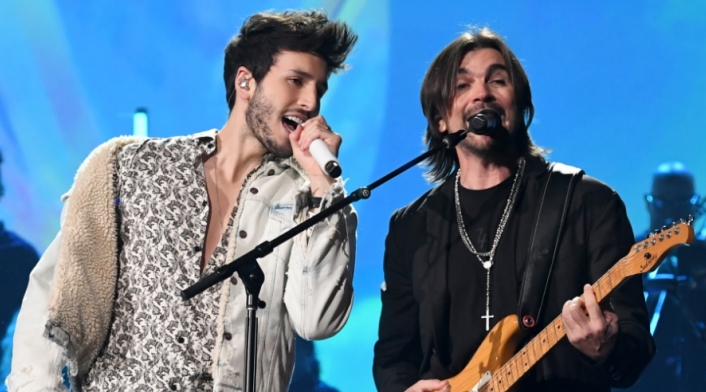 Juanes y Sebastián Yatra en los Grammy