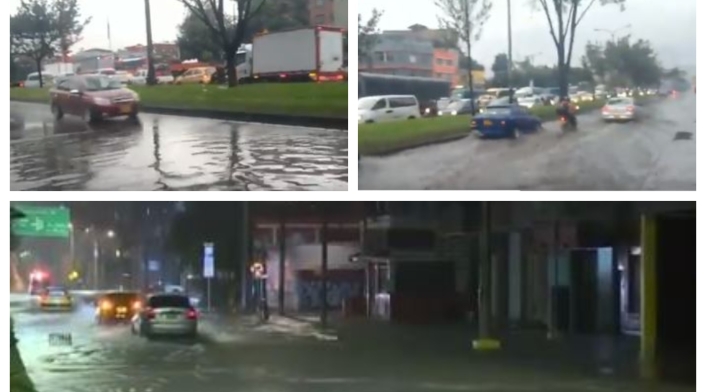 Fuertes lluvias en Bogotá