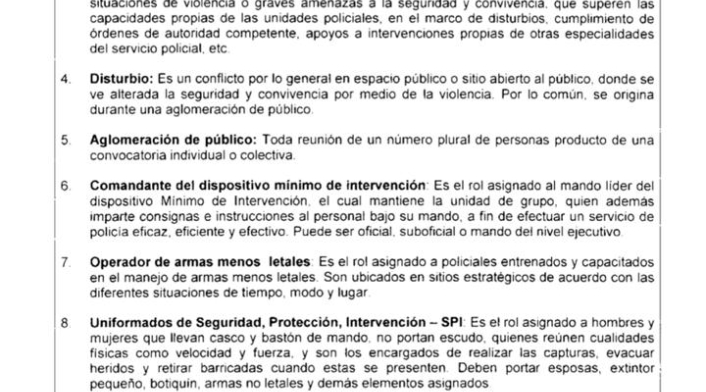 Reglamento de uso de armas de la Policía