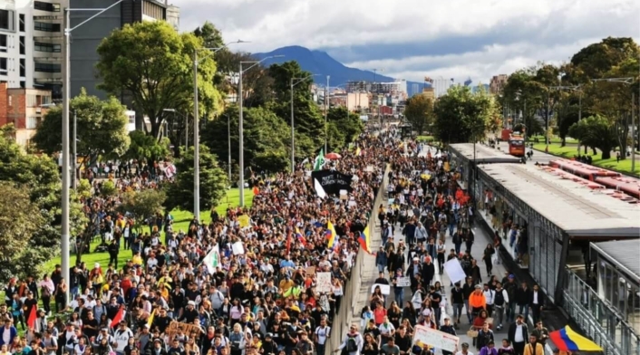 Marchas en Bogotá Marchas en Bogotá