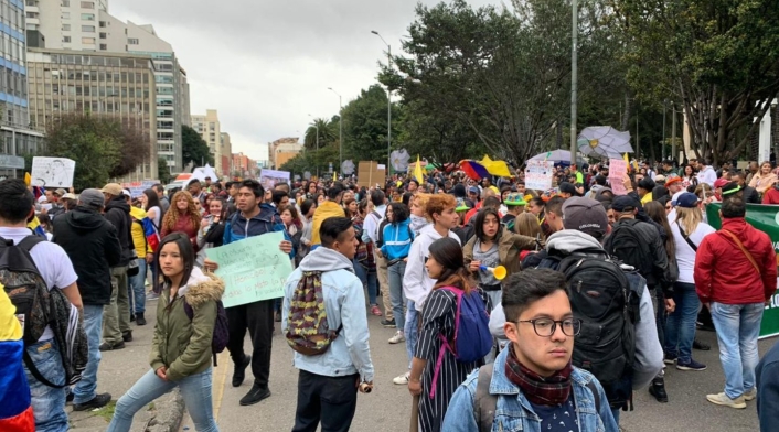 Ya se completan siete días de manifestaciones.