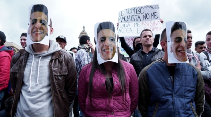 Paro nacional -bloqueos Plaza de Bolívar