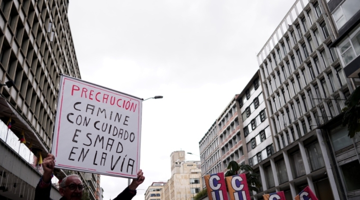Paro nacional -bloqueos Plaza de Bolívar