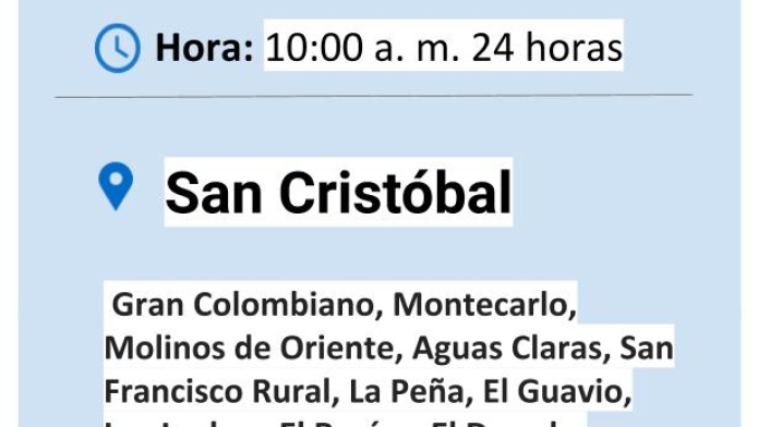 Cortes de agua martes 19 de noviembre en Bogotá