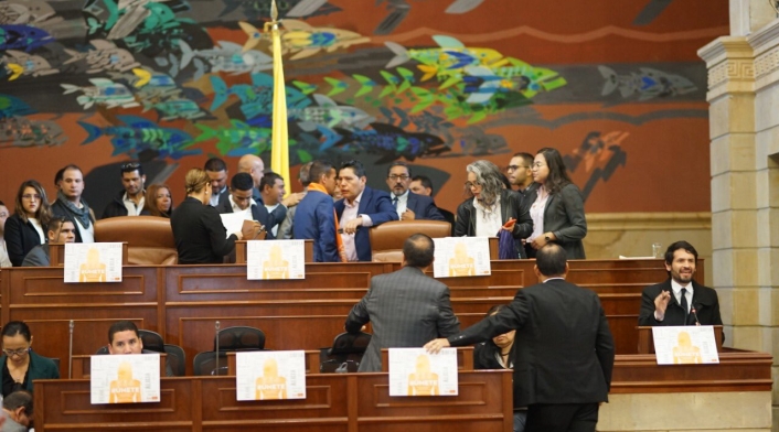 Plenaria de la Cámara de Representantes paro