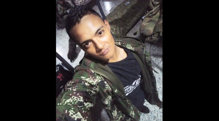 Brandon Cely Páez, soldado que se quitó la vida tras apoyar las marchas.
