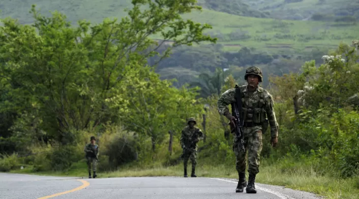 Soldados en Corinto, Cauca Soldados en Corinto, Cauca
