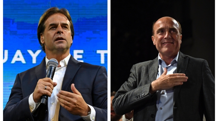 Luis Lacalle Pou y Daniel Martínez se pelean la Presidencia de Uruguay