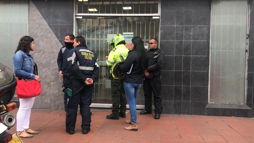 Robo en banco de Chapinero
