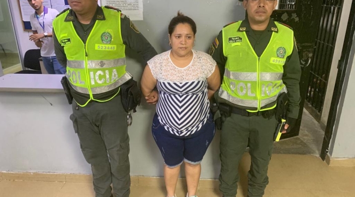 Mujer capturada por maltrato