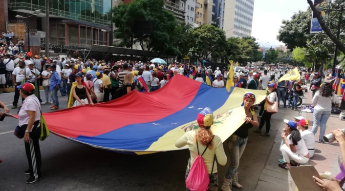 Manifestaciones opositoras en Caracas