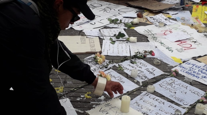 Mensajes y oraciones en memoria de Dilan Cruz