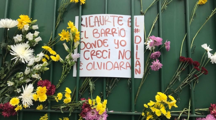 Mensajes de condolencias y dolor por la muerte de Dilan Cruz.