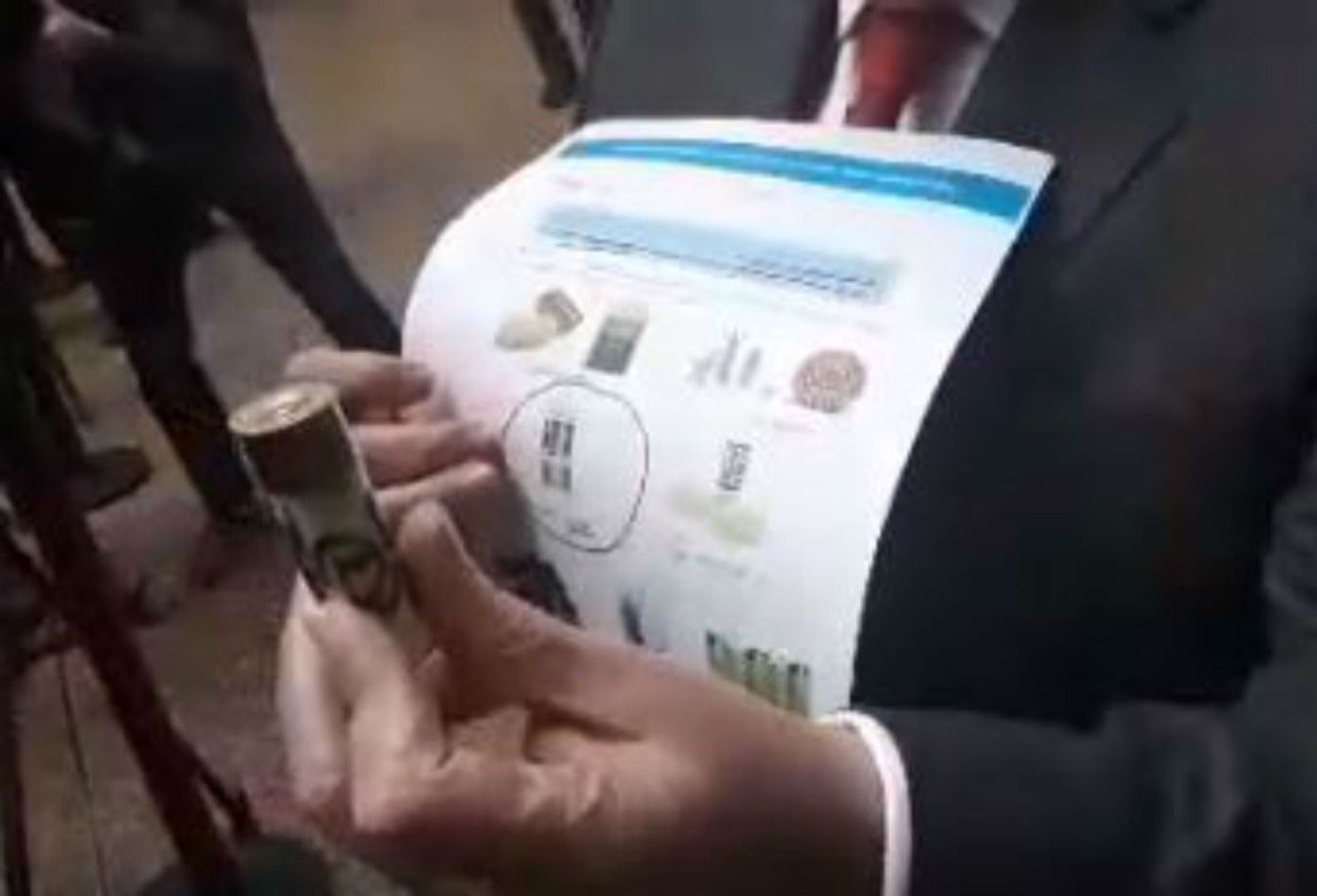 Cartucho que impactó a Dilan Cruz Cartucho que impactó a Dilan Cruz