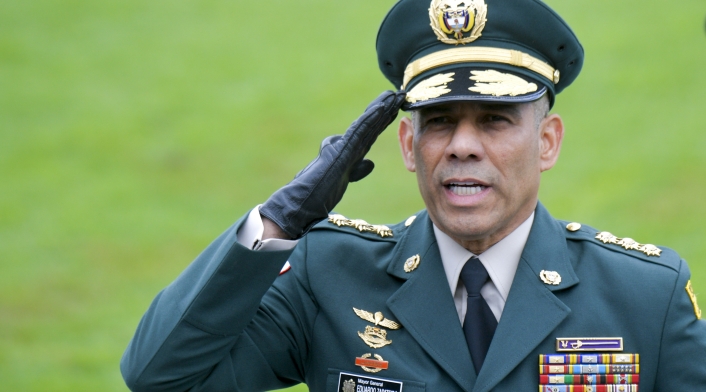 Eduardo Zapateiro, comandante del Ejército Nacional.