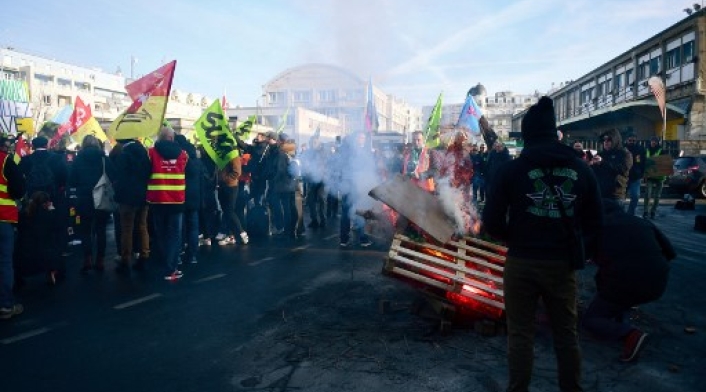 huelga en francia