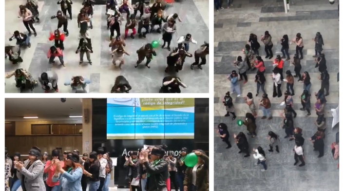 Mujeres en el Congreso se unen al canto mundial de Un violador en tu camino