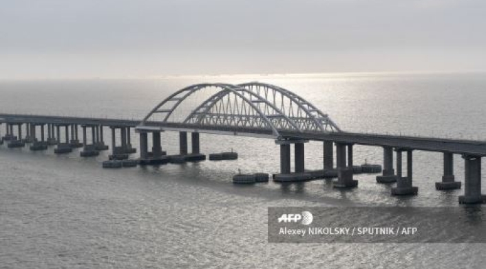 Puente ferrocarril entre Rusia y Crimea