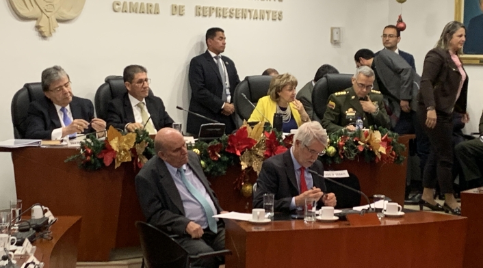 Debate de control político a la fuerza pública por la muerte de un estudiante tras disparo de un agente del Esmad.