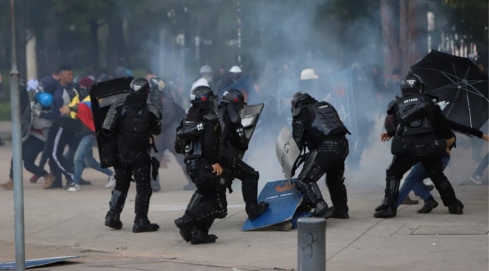 Disturbios Universidad Nacional 10 de diciembre de 2019