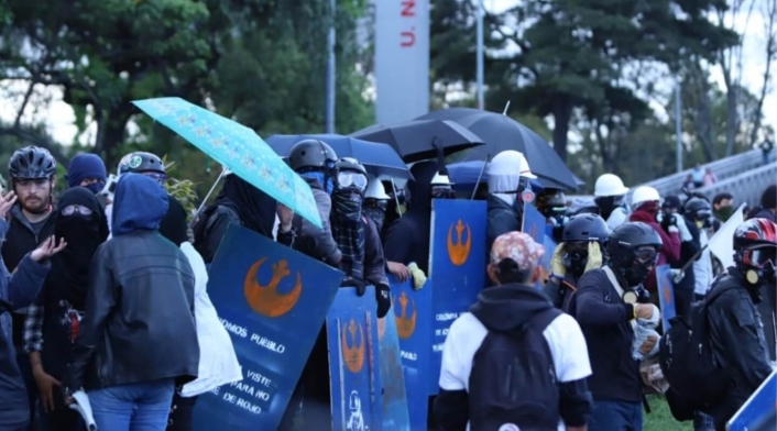 Disturbios Universidad Nacional 10 de diciembre de 2019