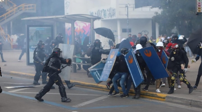 Disturbios Universidad Nacional 10 de diciembre de 2019