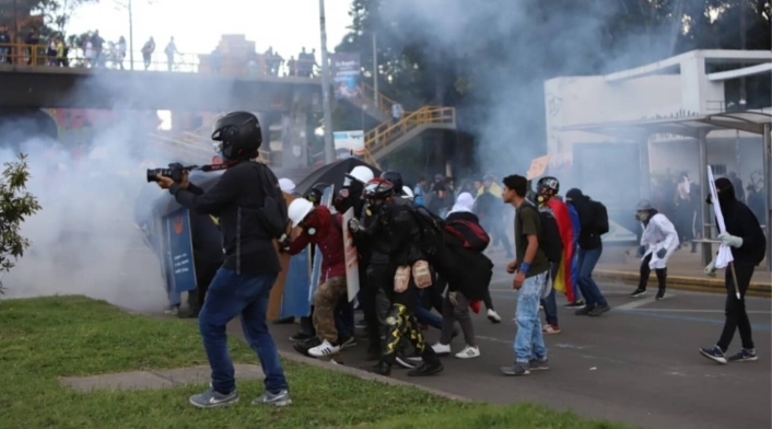 Disturbios Universidad Nacional 10 de diciembre de 2019