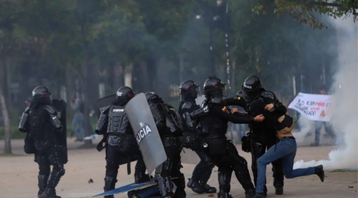 Disturbios Universidad Nacional 10 de diciembre de 2019
