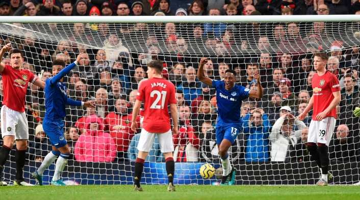 Everton, Manchester United, Premier League, Yerry Mina
