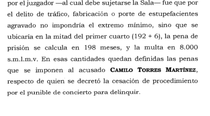 FALLO CONTRA FRITANGA