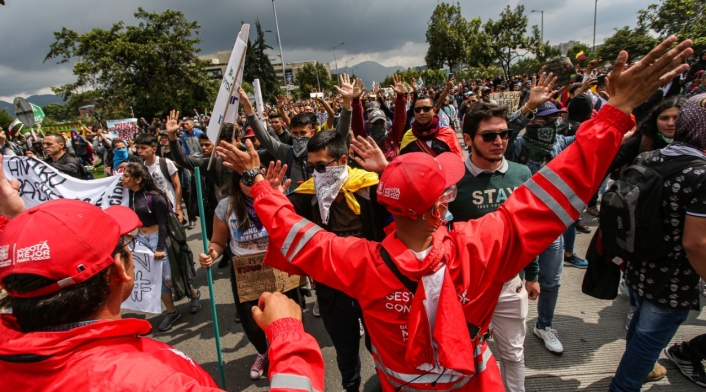 Gestores de convivencia y sus acciones en medio de las manifestaciones