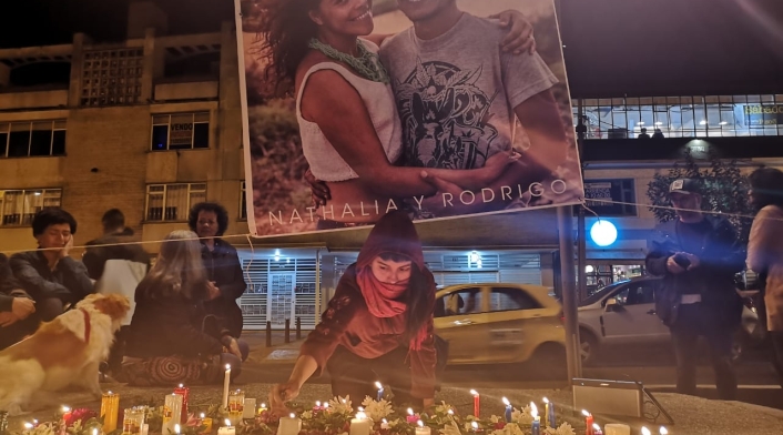 Homenaje a Nathalia Jiménez y Rodrigo Monsalve