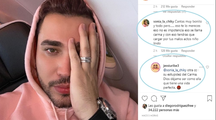 Jessi Uribe fue criticado por una seguidora y así le respondió