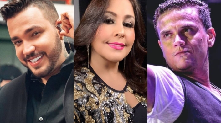 Jessi Uribe, Arelys Henao y Silvestre Dangond Jessi Uribe, Arelys Henao y Silvestre Dangond