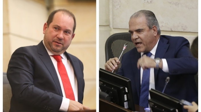 Lidio García y Carlos Felipe Mejía se agarraron en la Plenaria del Senado Lidio García y Carlos Felipe Mejía se agarraron en la Plenaria del Senado