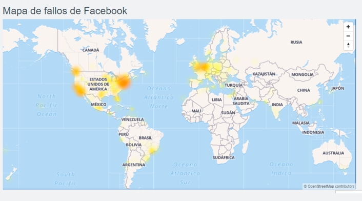 Mapa de fallas Facebook Mapa de fallas Facebook