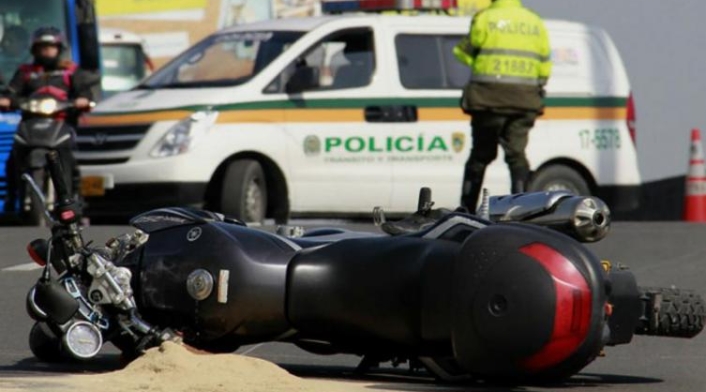 Accidente de motociclista en la Avenida Boyaca
