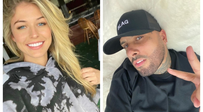 Nicky Jam y su novia Cydney Moreau