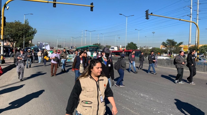 Hay dificultades en Suba por los bloqueos. Hay dificultades en Suba por los bloqueos.