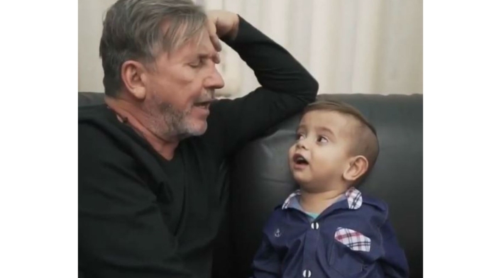 Ricardo Montaner junto a Brunito