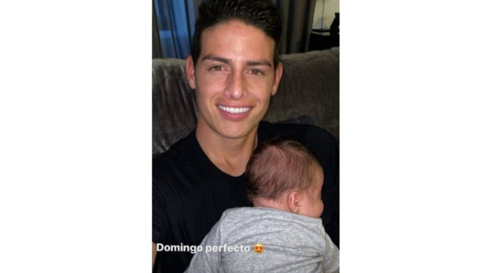 James Rodríguez y Samuel, su segundo bebé