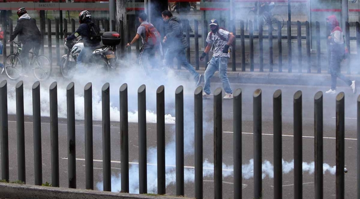 Impactantes imagenes de encapuchados y vandalismo en paro nacional / 21 de enero