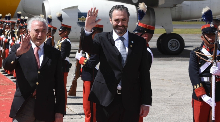 Acisclo Valladares junto a expresidente Michel Temer