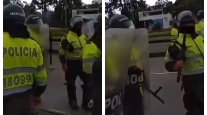 Policía en manifestaciones