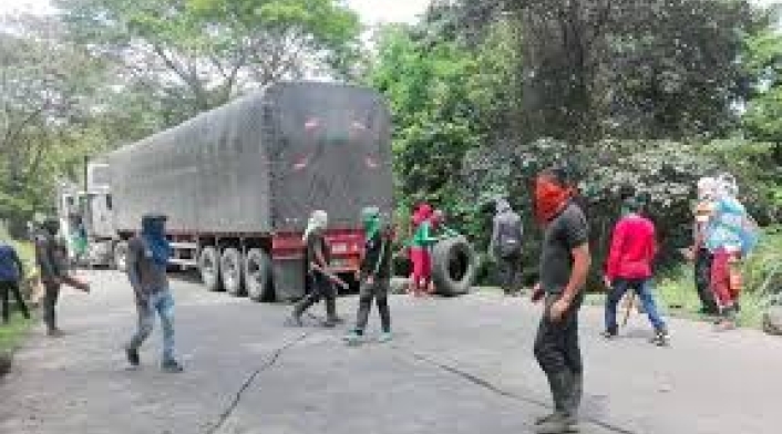 Bloqueada la vía Ocaña-Cúcuta